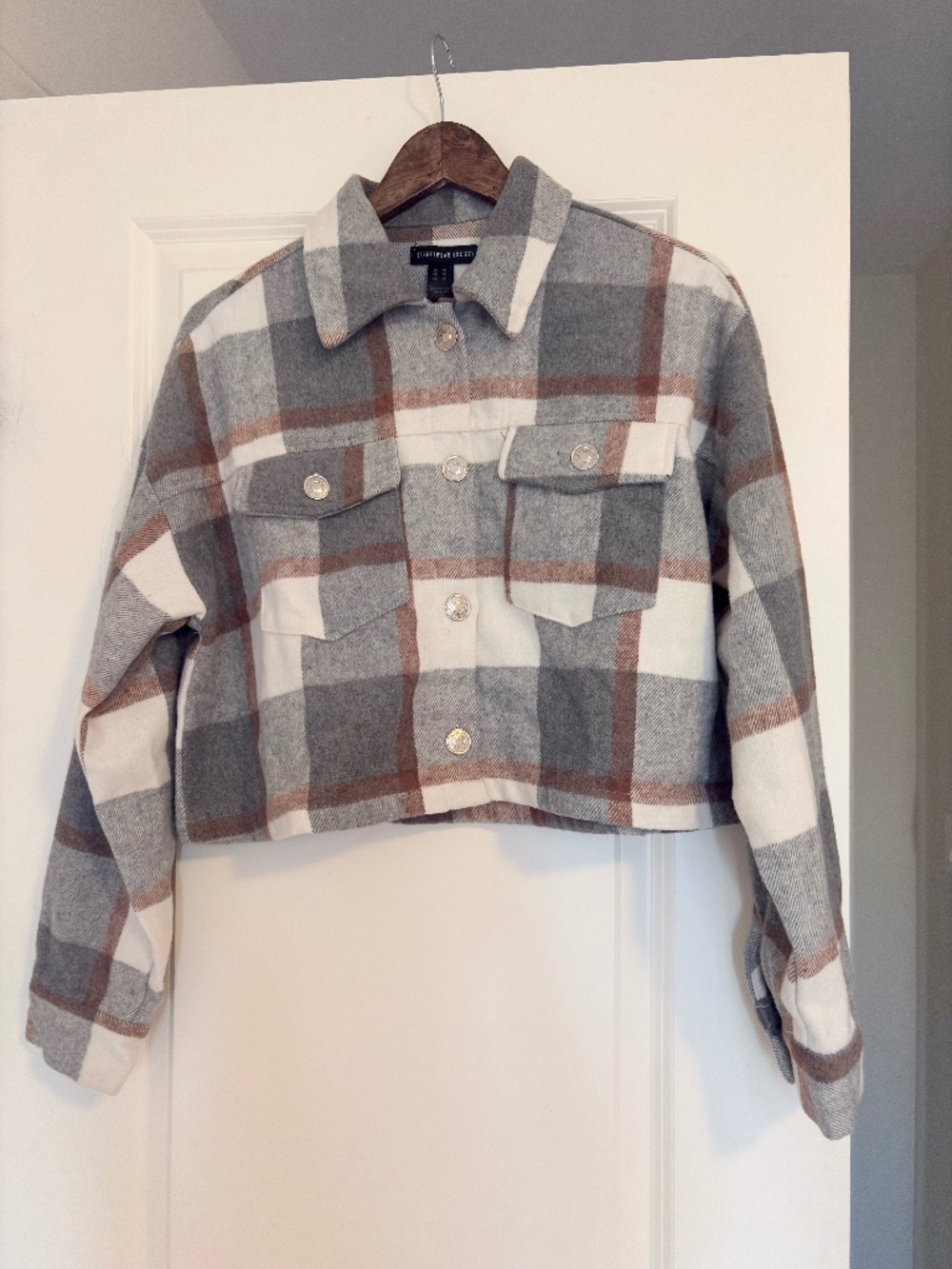 Plaid Cropped Jacket